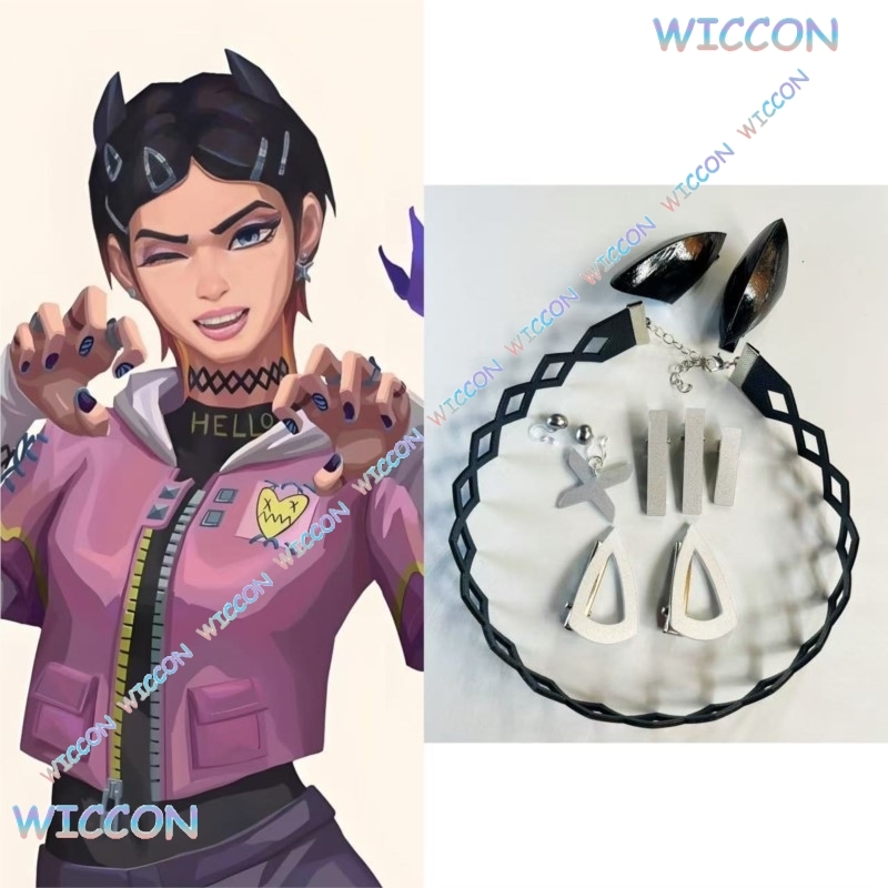 Tech Accessories For Women - Valorant Clove Clip Collar Butterfly Earrings