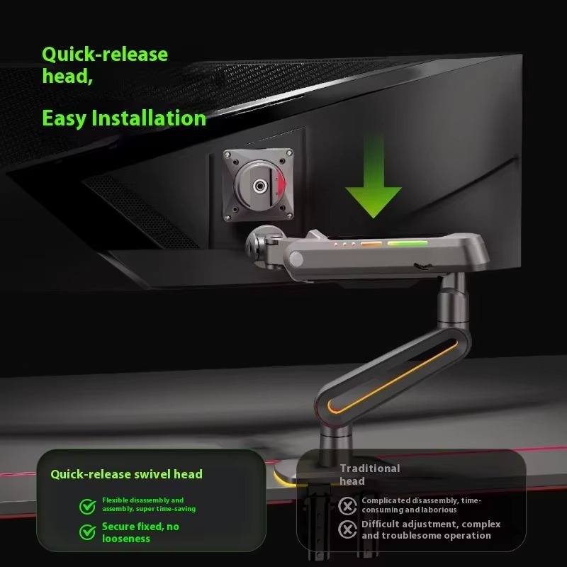 F6-XV Black Aluminum Single Mo - đánh giá và giá Monitor Arm Single