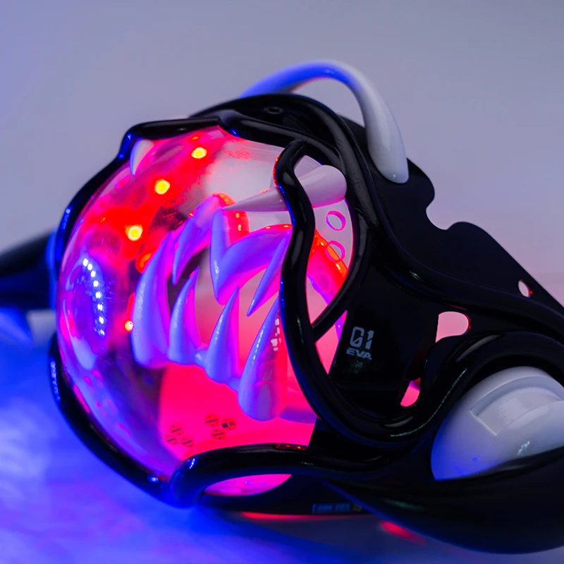 Cyberpunk-Style LED Mech Mask  - đánh giá và giá Tech Wear Accessories