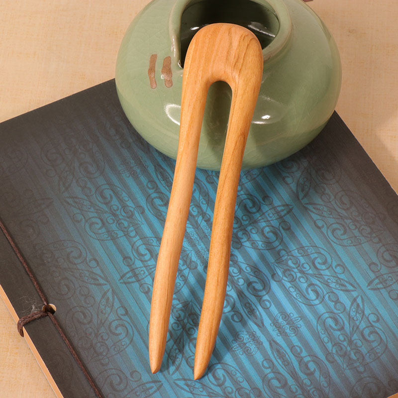 Peach Wood U-shaped Hairpin An - đánh giá và giá Tech Accessories For Women