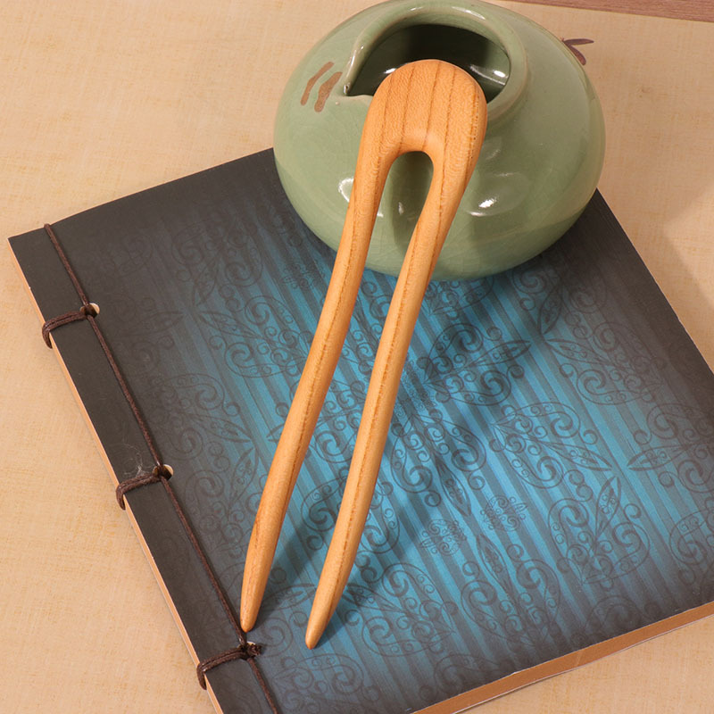 Peach Wood U-shaped Hairpin An - đánh giá và giá Tech Accessories For Women