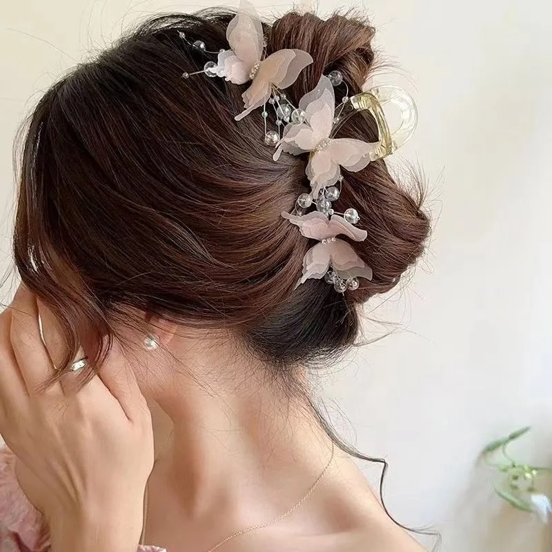 Elegant Butterfly Pearls Hair  - đánh giá và giá Tech Accessories For Women
