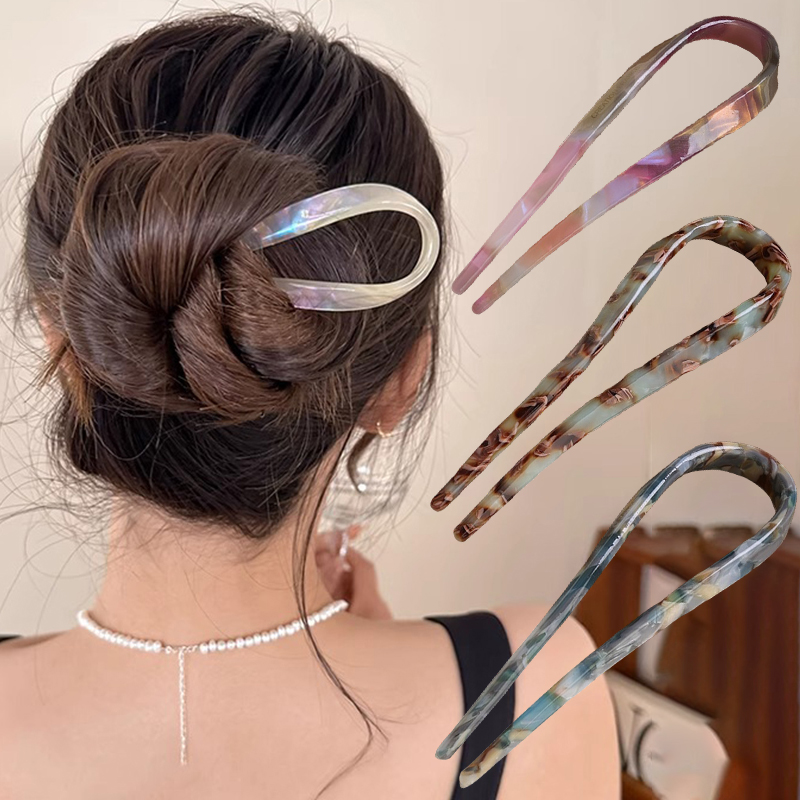 U-Shaped Hair Sticks Acetate A - đánh giá và giá Tech Accessories For Women